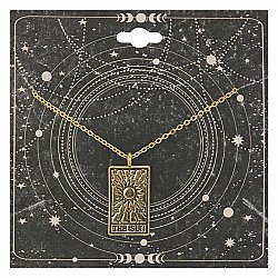 Major Arcana Gold Sun Tarot Necklace