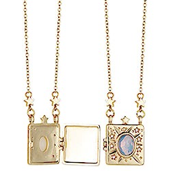 Celestial Memories Gold Opal Locket Necklace