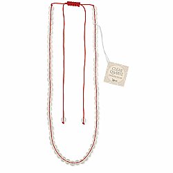 Clear Quartz Bead Pull Necklace