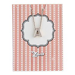 Silver Initial Charm Necklace