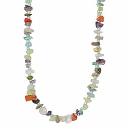 River Rocks Pale Stone Chip Bead necklace