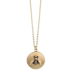 All the Buzz Gold Bee Locket Necklace