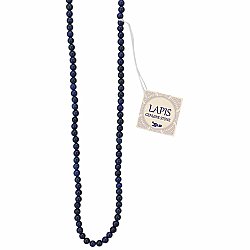 Gemstone Essentials Lapis Bead Necklace