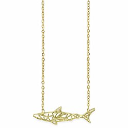 Great White Geometric Shark Necklace