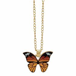 Monarch Butterfly Gold Necklace