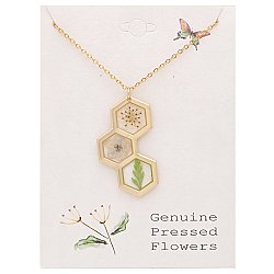 Honey Comb Dried Flower Necklace