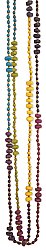 Long Color Block Glass Bead Necklace