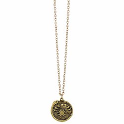 Gold Lunar Ouroboros Necklace