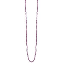 Tiny Lavender Bead Long Necklace