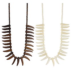 Bone Tooth Long Necklace