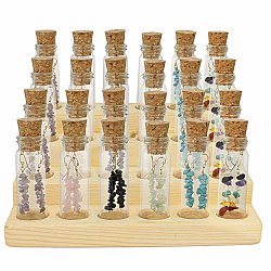 Bottled Stone Chip Earrings Tiered Display
