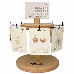 Flower Necklaces Earrings Spinning Display