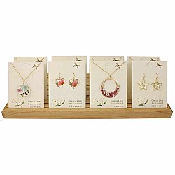 Flower Necklaces Earrings Counter Display