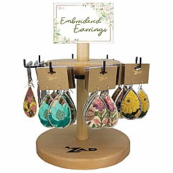 Embroidered Earring Spinning Display