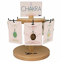 Chakra Symbol Necklace Spinning Display