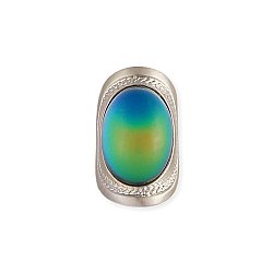 Wide Silver Mood Ring