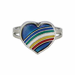 Everyone Loves a Rainbow Heart Mood Ring
