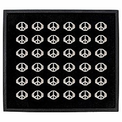 Wide Peace Sign Rings Tray