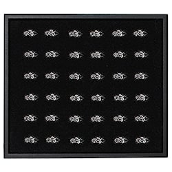 Vintage Rose Silver Flower Rings Display