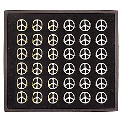 Hammered Peace Sign Ring Program
