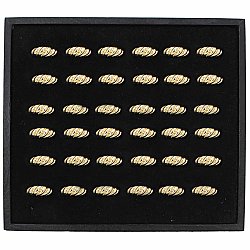 Gold Puffy Scallop Ring Display