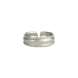 Silver Adjustable Band Toe Ring