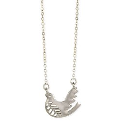 Dove of Inner Peace Silver Bird Necklace