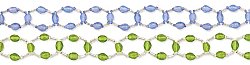 14" Clear/Color Glass Bead Choker