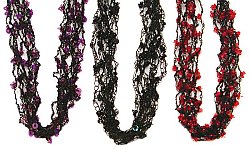 14" Black Thread & Sequin Choker