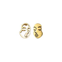 Face of Fashion Gold Post Earrings