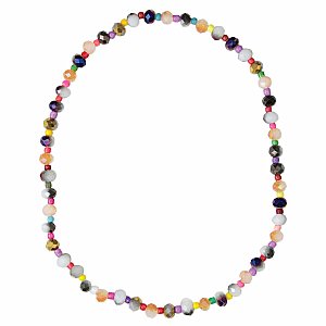 Shimmering Sea Multicolor Bead Stretch Anklet
