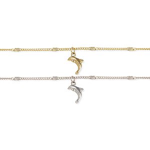 Dolphin Charm & Chain Anklet