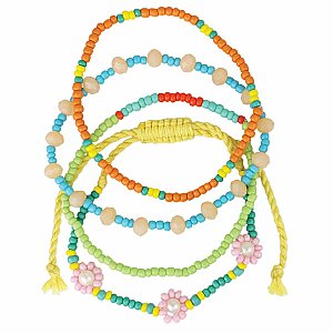 Spring Softness Beaded Bracelet Set