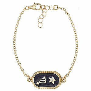 Scorpio Medallion Gold Bracelet