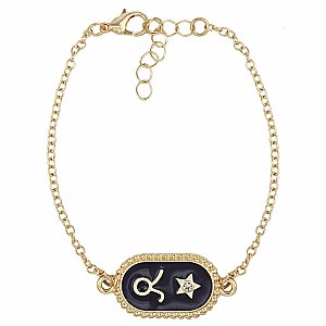 Taurus Medallion Gold Bracelet