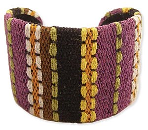 Stitched Embroidered Cuff Bracelet