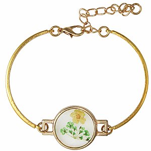 Estate Sale Round Dried Flower Bracelet