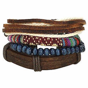 Coastal Comfort Unisex Leather Bracelets