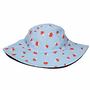 Toadstool Skies Print Bucket Hat
