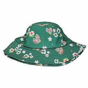 Flower Power Print Bucket Hat