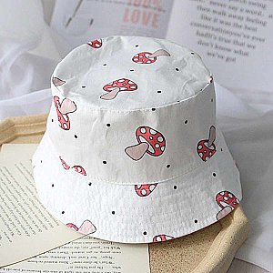 Tiny Toadstools Children's Print Bucket Hat