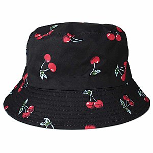 Sweet Style Black Cherries Bucket Hat