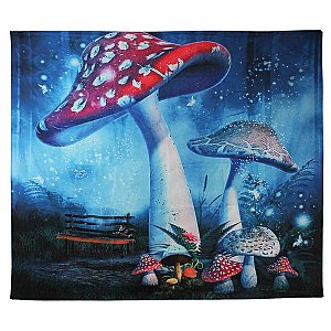 Nighttime Mycology Mushroom Tapestry