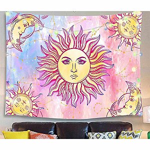 Celestial Harmony Sun Moon Tapestry