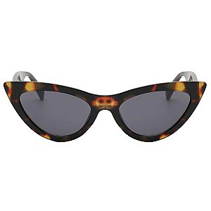 Tortoise Shell Hip Cat's Eye Frame Sunglasses