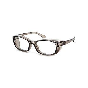 Grey Frame Side Shield Blue Light Blocker Glasses