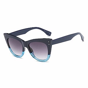 Poolside Black & Blue Frame Sunglasses
