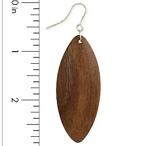 Natural Wonder Brown Wood Earring