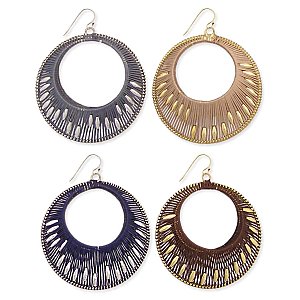 3D Round Thread Wrapped Earring