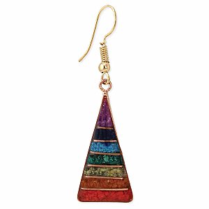 Align your Chakras Pyramid Earrings